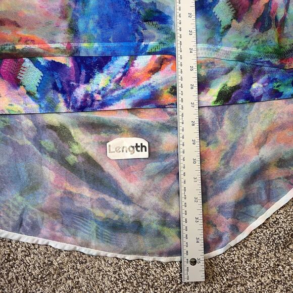 Chico's Womens L 12/14 Artsy Boho Resortwear Colorful Y2K Abstract Poncho Tunic - Picture 11 of 11